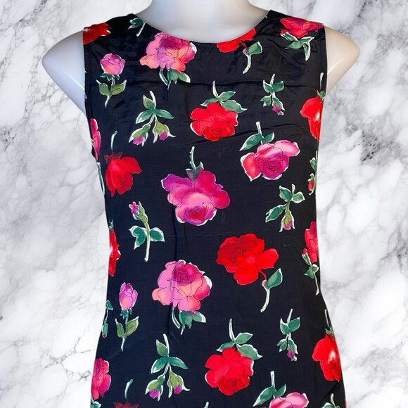 VTG Metropolitan NY Roses Mini Dress - Picture 2 of 11
